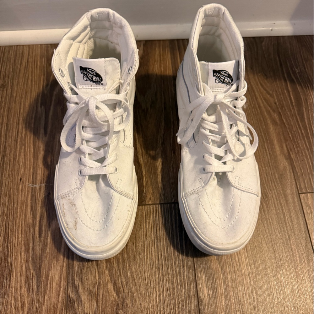 Vans White High-Top Sneakers